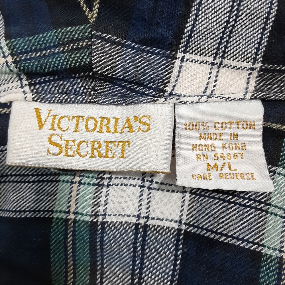 VINTAGE Victoria Scret gold label 100% cotton Robe - Picture 9 of 9